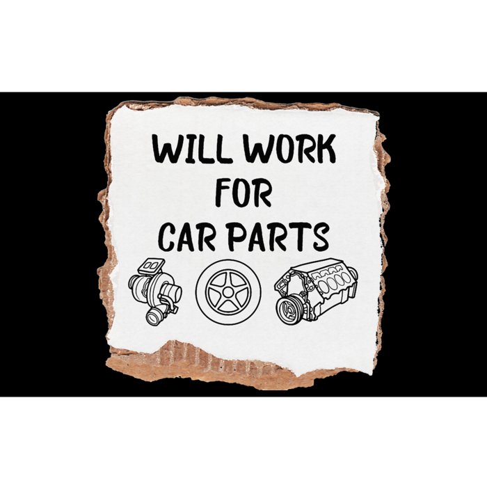 Will work for car parts car enthusiast muscle car Bumper Sticker