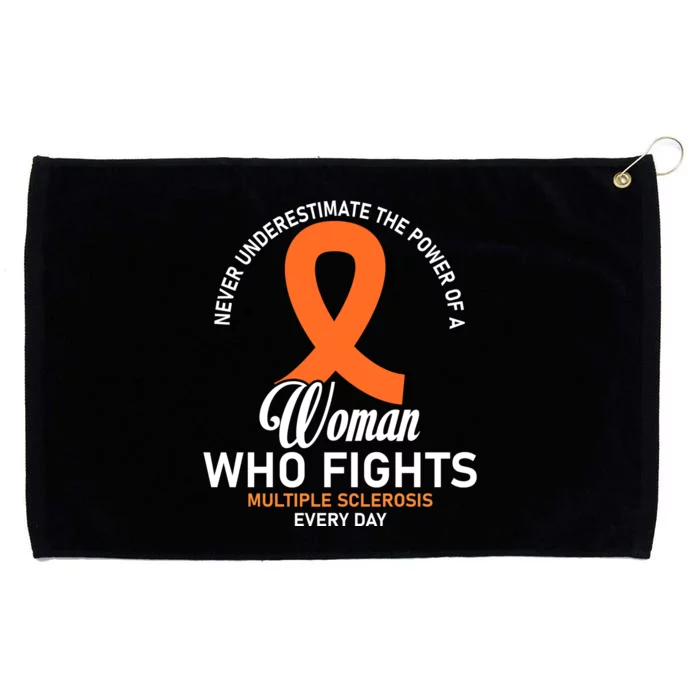 Women Who Fight Multiple Sclerosis Awareness Grommeted Golf Towel