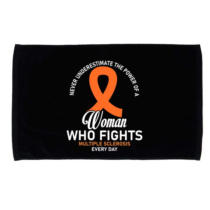 Women Who Fight Multiple Sclerosis Awareness Microfiber Hand Towel