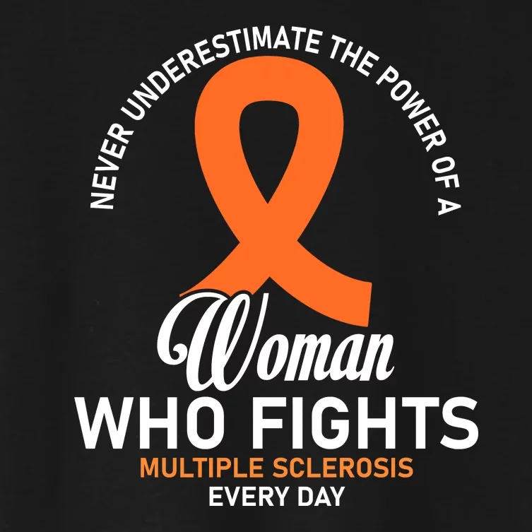 Women Who Fight Multiple Sclerosis Awareness Women's Crop Top Tee