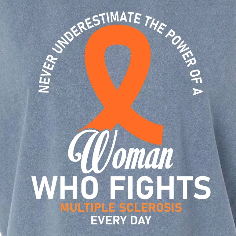 Women Who Fight Multiple Sclerosis Awareness Garment-Dyed Women's Muscle Tee