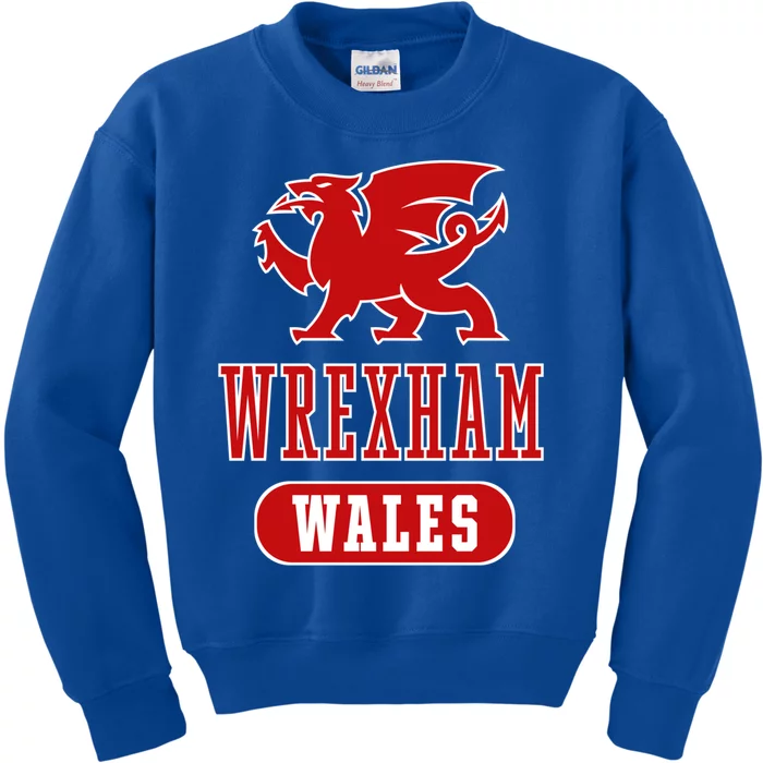 Wrexham Wales Fierce Welsh Dragon Meaningful Gift Kids Sweatshirt