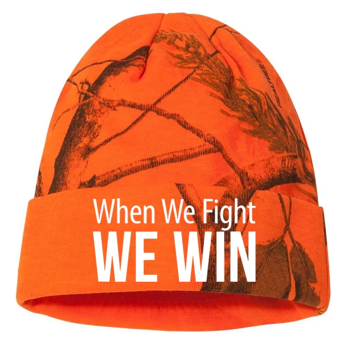 When We Fight We Win Kati - 12in Camo Beanie