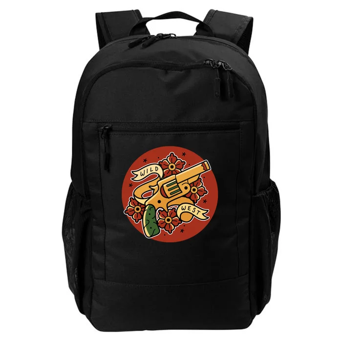 Wild West Floral Gun Daily Commute Backpack