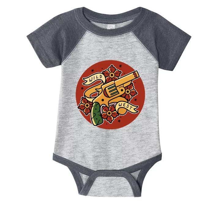 Wild West Floral Gun Infant Baby Jersey Bodysuit