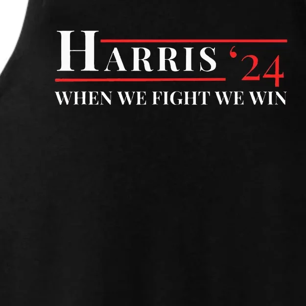 When We Fight We Win Harris 24 Ladies Tri-Blend Wicking Tank