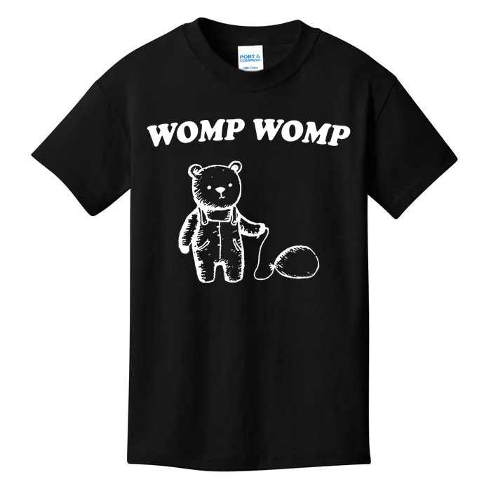 Womp Womp Funny Quote Cartoon Bear Kids T-Shirt