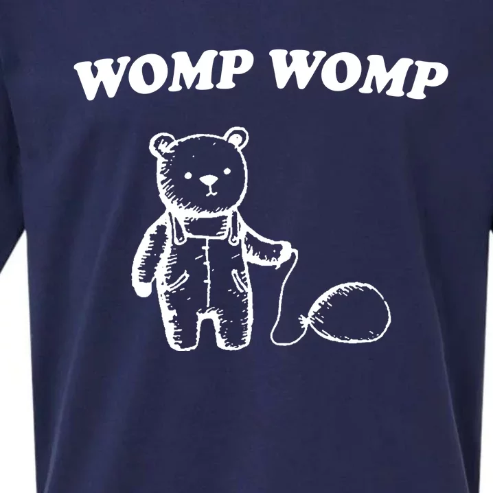 Womp Womp Funny Quote Cartoon Bear Sueded Cloud Jersey T-Shirt