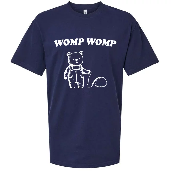 Womp Womp Funny Quote Cartoon Bear Sueded Cloud Jersey T-Shirt