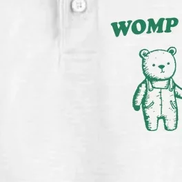 Womp Womp Funny Meme Bear Dry Zone Grid Performance Polo