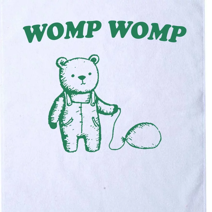 Womp Womp Funny Meme Bear Platinum Collection Golf Towel