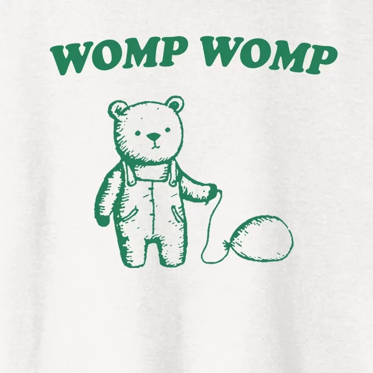 Womp Womp Funny Meme Bear Women's Crop Top Tee