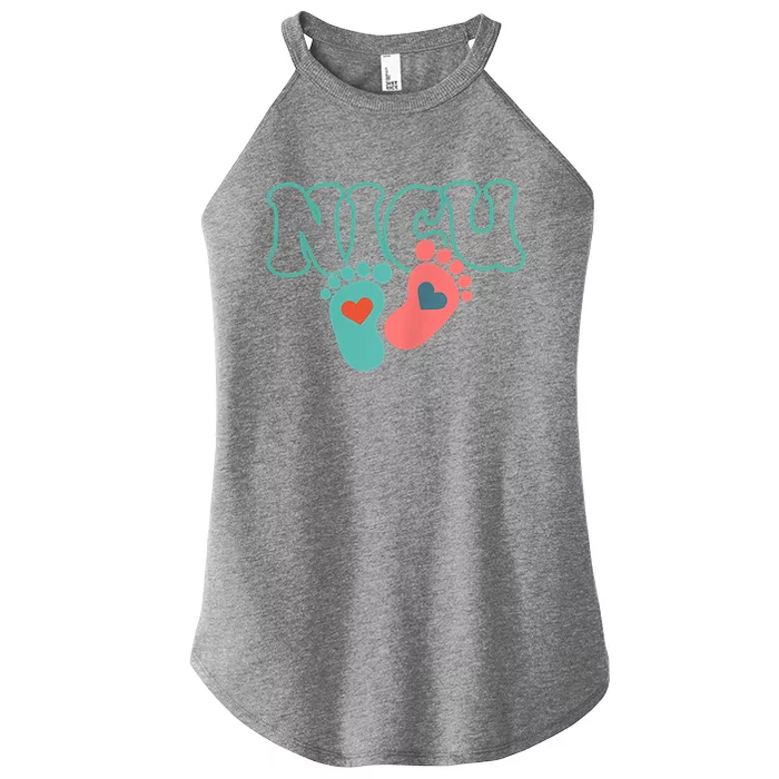 Will Work For Snuggles Nicu Nurse Women’s Perfect Tri Rocker Tank