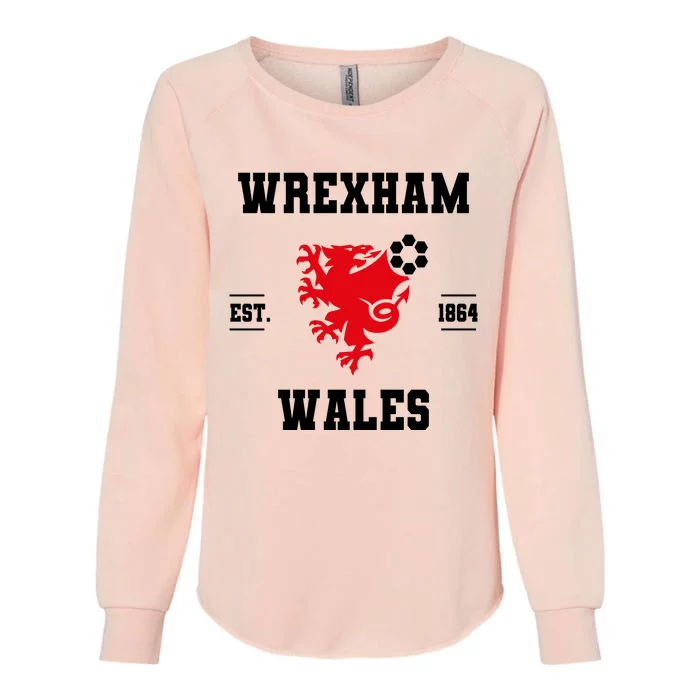 Wrexham Wales Football Gift Womens California Wash Sweatshirt