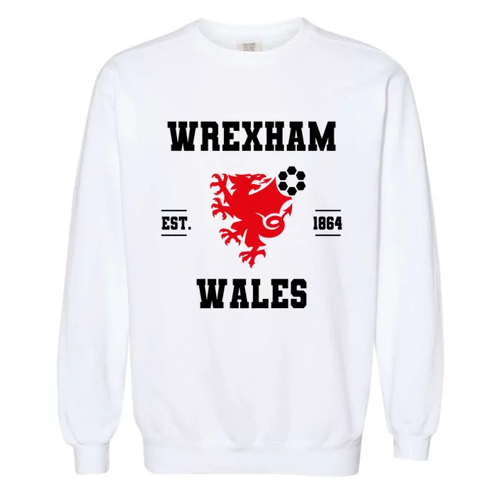 Wrexham Wales Football Gift Garment-Dyed Sweatshirt