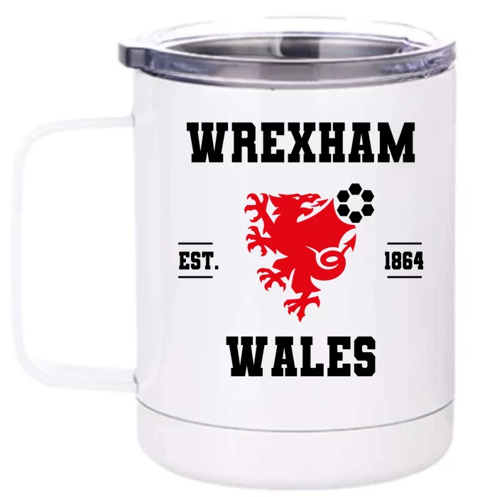 Wrexham Wales Football Gift Front & Back 12oz Stainless Steel Tumbler Cup