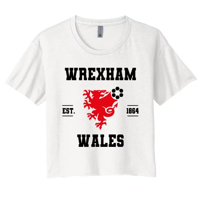 Wrexham Wales Football Gift Women's Crop Top Tee