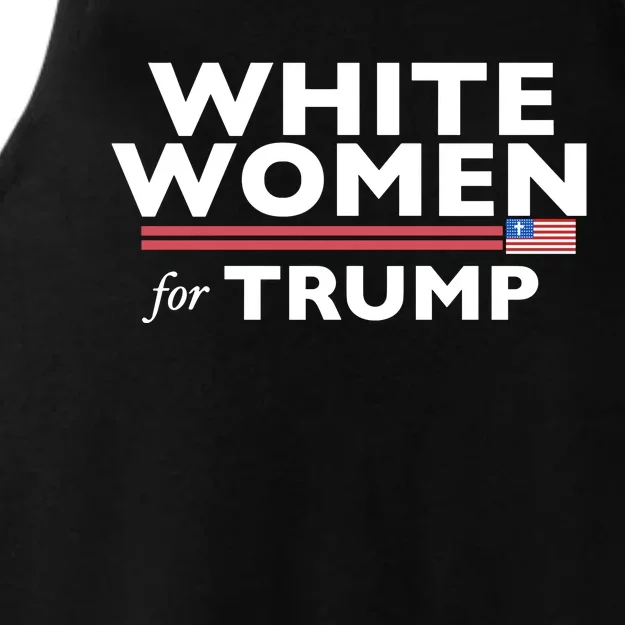 White Women For Trump Ladies Tri-Blend Wicking Tank