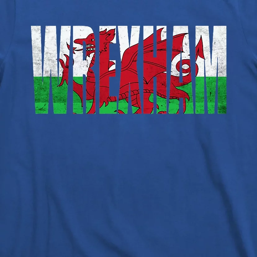 Wrexham Wales Flag Welsh Dragon Merch Souvenir T-Shirt