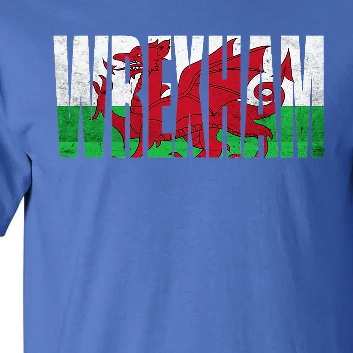 Wrexham Wales Flag Welsh Dragon Merch Souvenir Tall T-Shirt