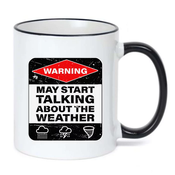 Weather Warning Funny Raining Storms Meteorology Black Color Changing Mug