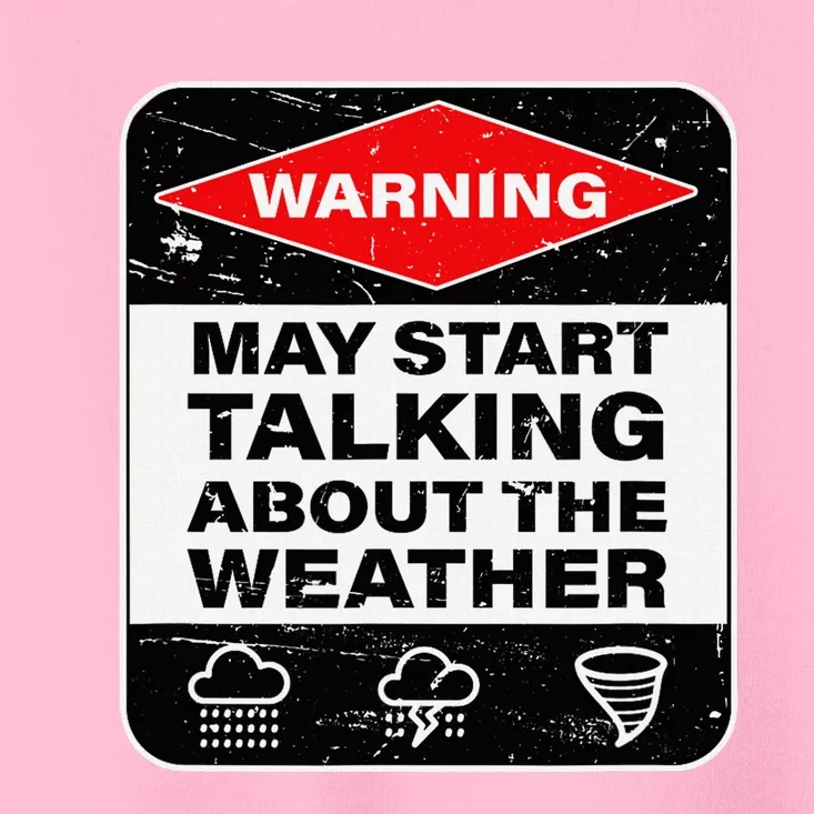 Weather Warning Funny Raining Storms Meteorology Toddler T-Shirt