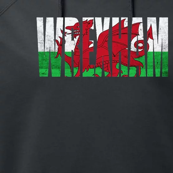 W.R.E.X.H.A.M Wales Flag Welsh Dragon Gifts Apparel Merch Souvenir Performance Fleece Hoodie