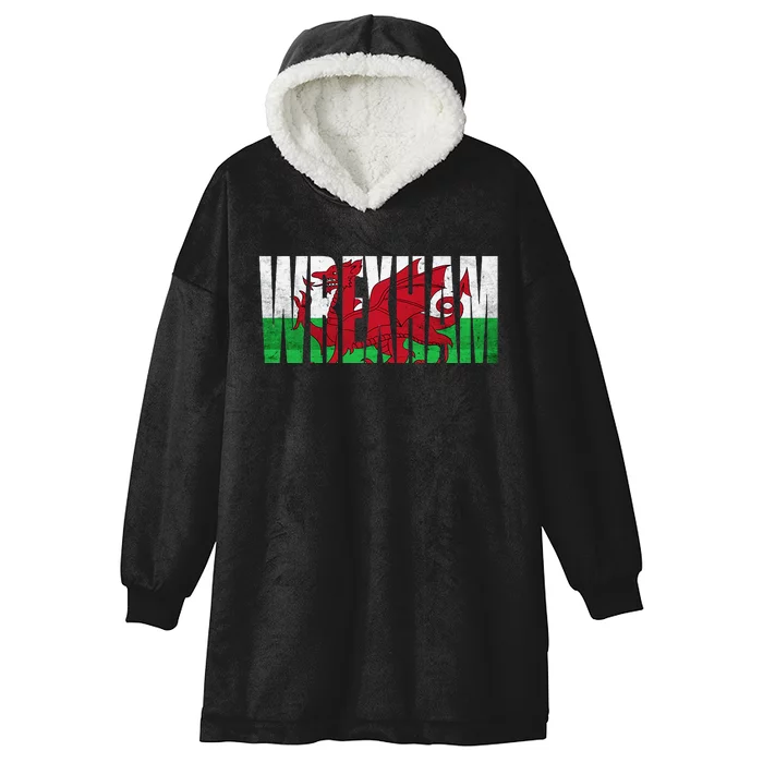 W.R.E.X.H.A.M Wales Flag Welsh Dragon Gifts Apparel Merch Souvenir Hooded Wearable Blanket