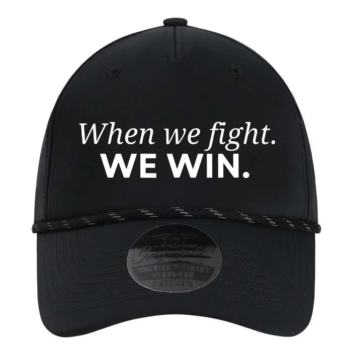 When We Fight We Win Performance The Dyno Cap