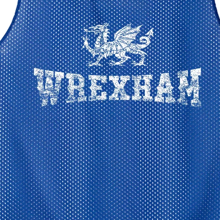 Wrexham Wales Football Soccer Welsh Red Dragon Retro Mesh Reversible Basketball Jersey Tank