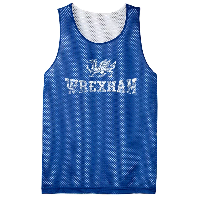 Wrexham Wales Football Soccer Welsh Red Dragon Retro Mesh Reversible Basketball Jersey Tank