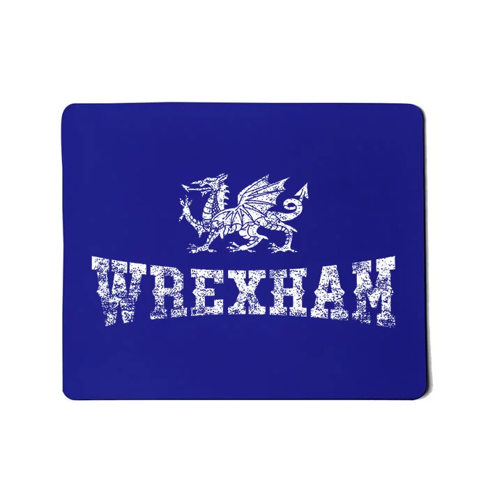 Wrexham Wales Football Soccer Welsh Red Dragon Retro Mousepad