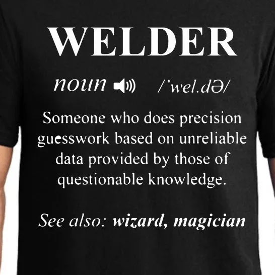 Welding Welder Funny Noun Definition Weld Pajama Set