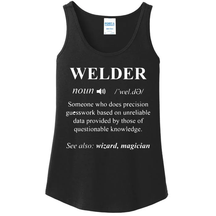 Welding Welder Funny Noun Definition Weld Ladies Essential Tank