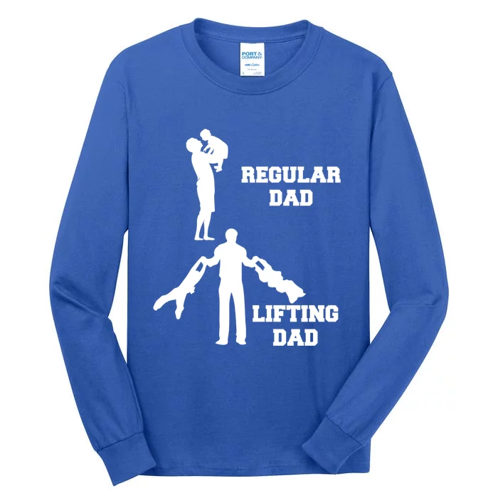 Weightlifting Workout FatherS Day Lifting Dad Gift Tall Long Sleeve T-Shirt