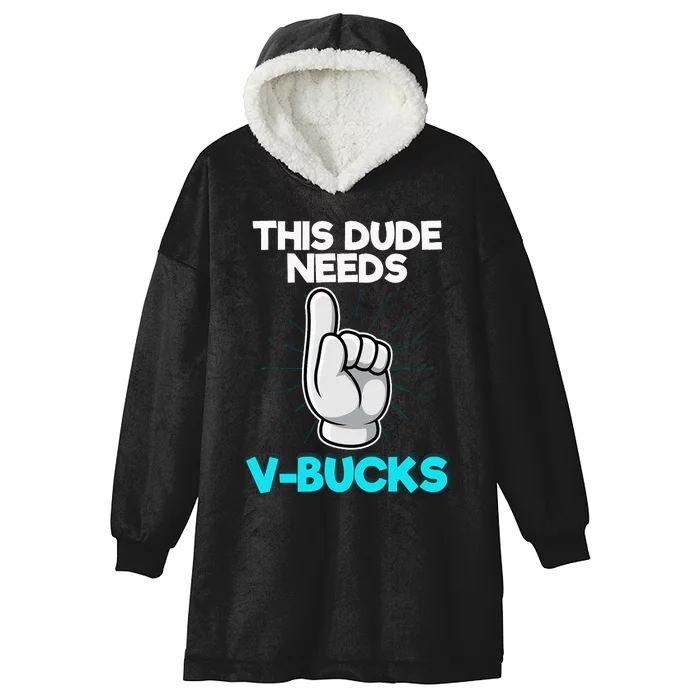 Will Work For Bucks Funny V Gifts For Bucks Rpg Gamer Hooded Wearable Blanket