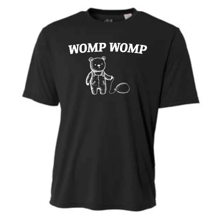 Womp Womp Funny Trending Quote Cartoon Bear Cooling Performance Crew T-Shirt