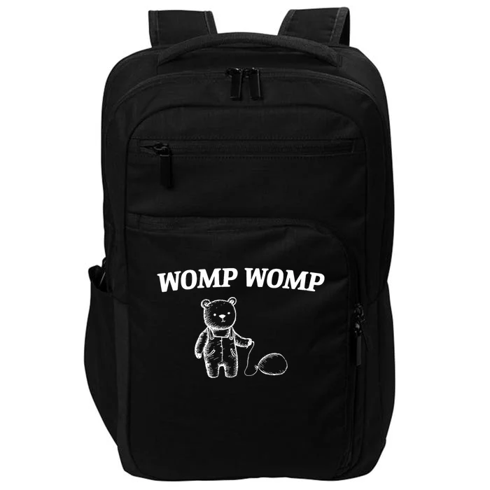 Womp Womp Funny Trending Quote Cartoon Bear Impact Tech Backpack