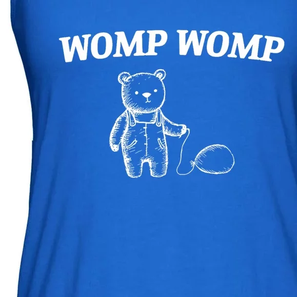 Womp Womp Funny Trending Quote Cartoon Bear Ladies Essential Flowy Tank