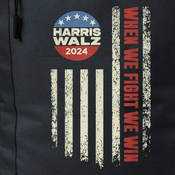 When We Fight We Win Kamala Harris Cat Lady Boho Daily Commute Backpack