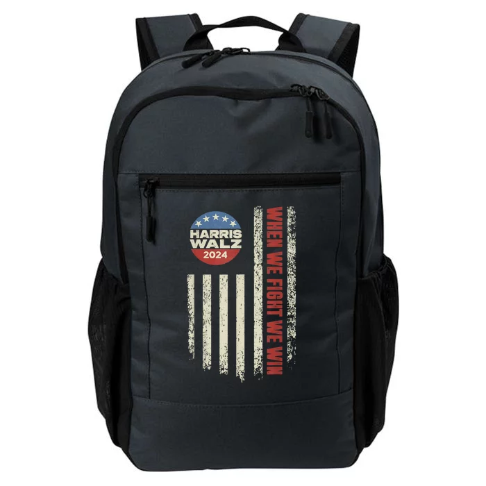 When We Fight We Win Kamala Harris Cat Lady Boho Daily Commute Backpack