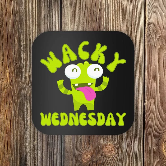 Wacky Wednesday Funny Green Ogre Mismatch Coaster