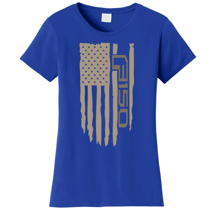 Wandering Wheels F150 American Flag Gift Women's T-Shirt