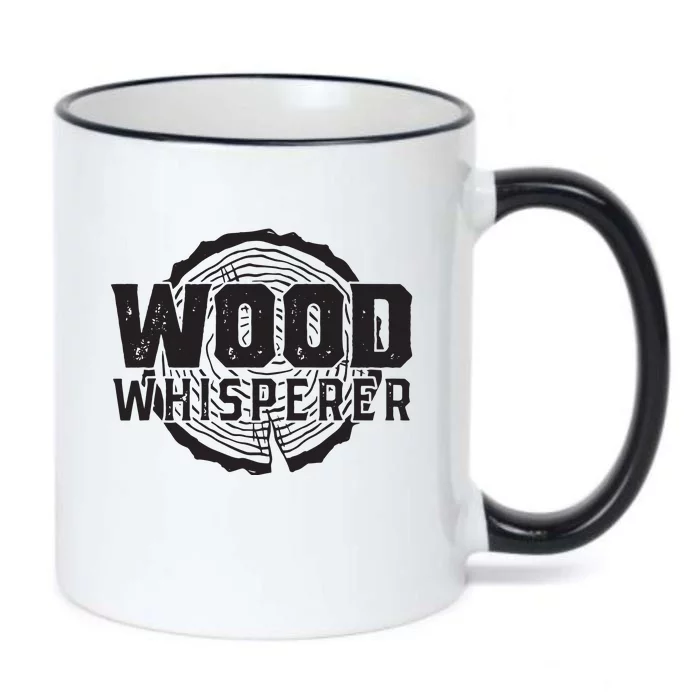 Wood Whisperer Funny Woodworking Black Color Changing Mug