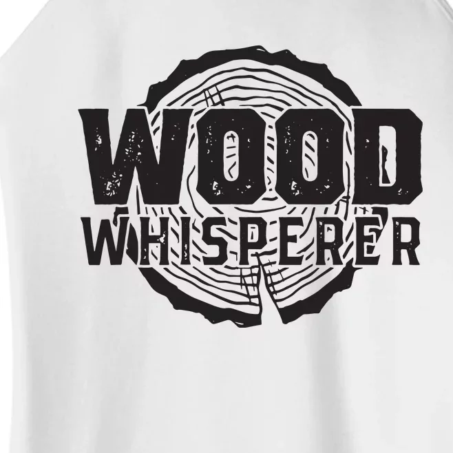 Wood Whisperer Funny Woodworking Women’s Perfect Tri Rocker Tank