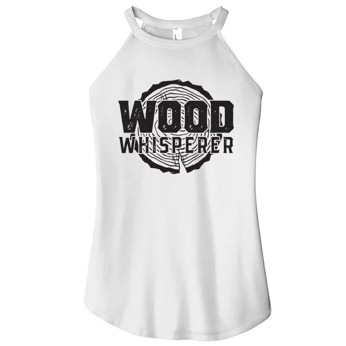 Wood Whisperer Funny Woodworking Women’s Perfect Tri Rocker Tank