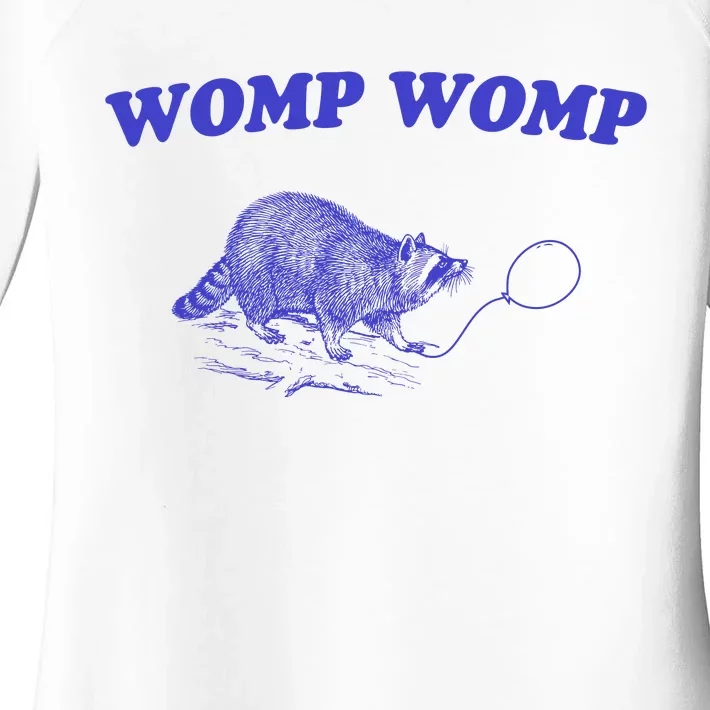 Womp Womp Funny Retro Raccoon Women's Perfect Tri Tunic Long Sleeve Shirt