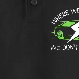 Where We're Going We Don't Need Gas, ECar, Funny Electric Car Dry Zone Grid Performance Polo