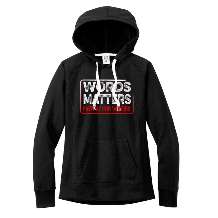 WGA Writers Guild Of America On Strike Anti AI Chatbots Women's Fleece Hoodie