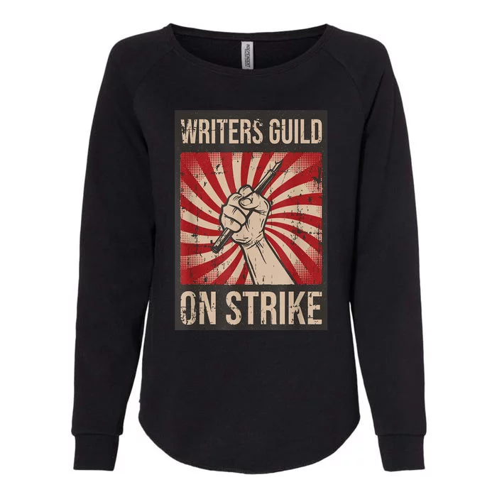 WGA Writers Guild Of America On Strike Anti Ai Chatbots Womens California Wash Sweatshirt